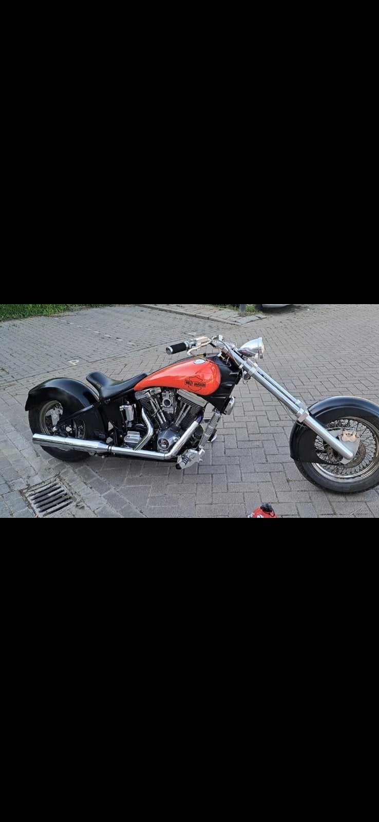Harley Davidson Zelfbouw Chopper met gereviseerd Evo blok