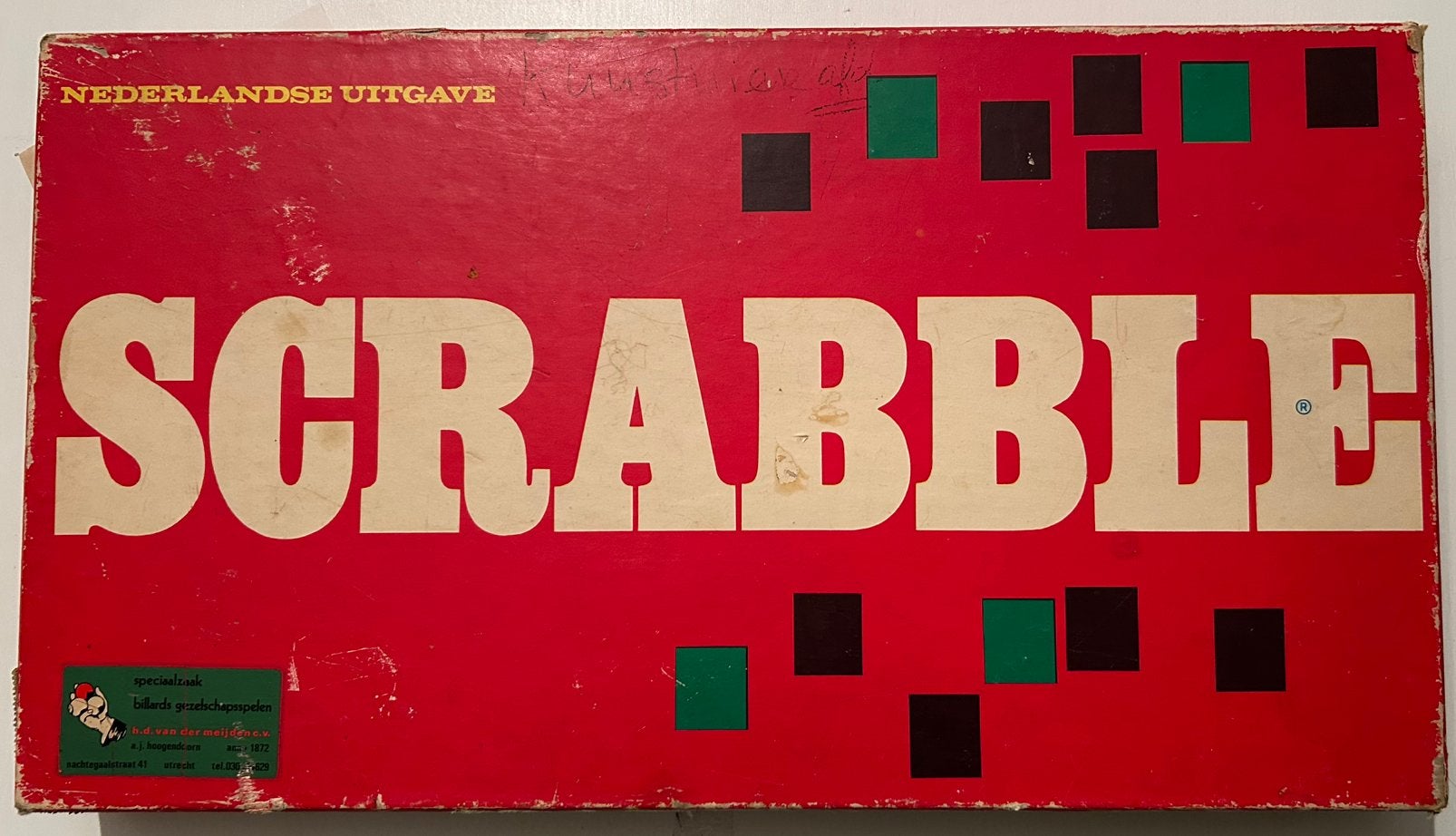 Scrabble Original Spel Compleet Nederlandse uitgave, Een of twee spelers, Ophalen of Verzenden, Zo goed als nieuw