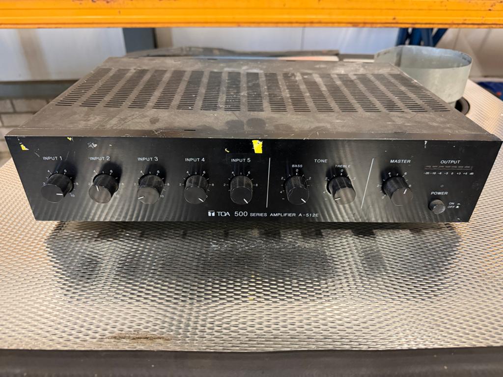 TOA 500 Series Versterker A-512E - Gebruikt, Audio, Tv en Foto, Overige merken, Overige systemen, Ophalen of Verzenden, Zo goed als nieuw