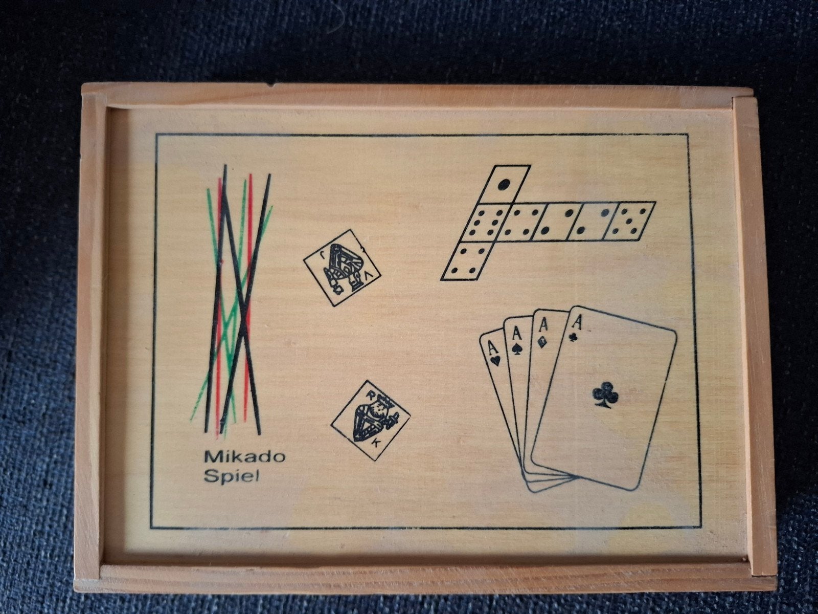 Oude houten spellendoos, Ophalen of Verzenden, Zo goed als nieuw, Overige typen