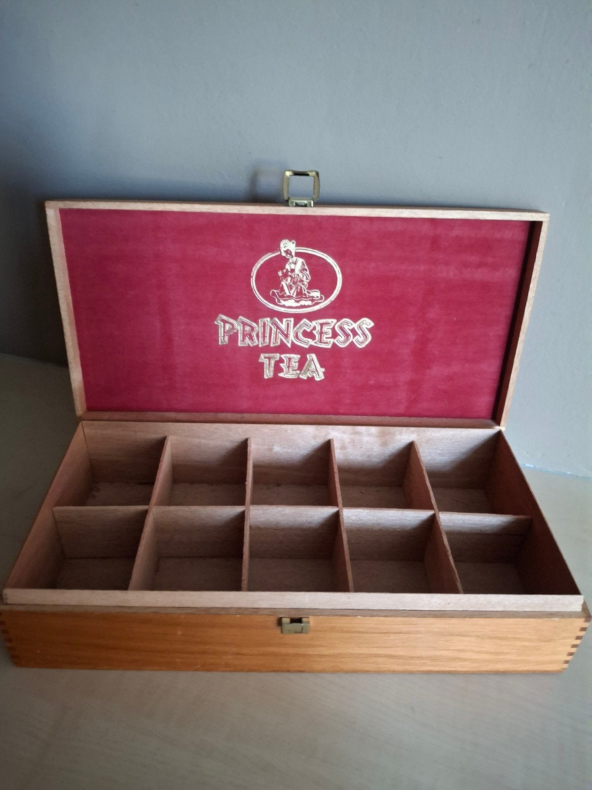 Princess Tea Houten Theedoos met 10 Vakken, Ophalen of Verzenden