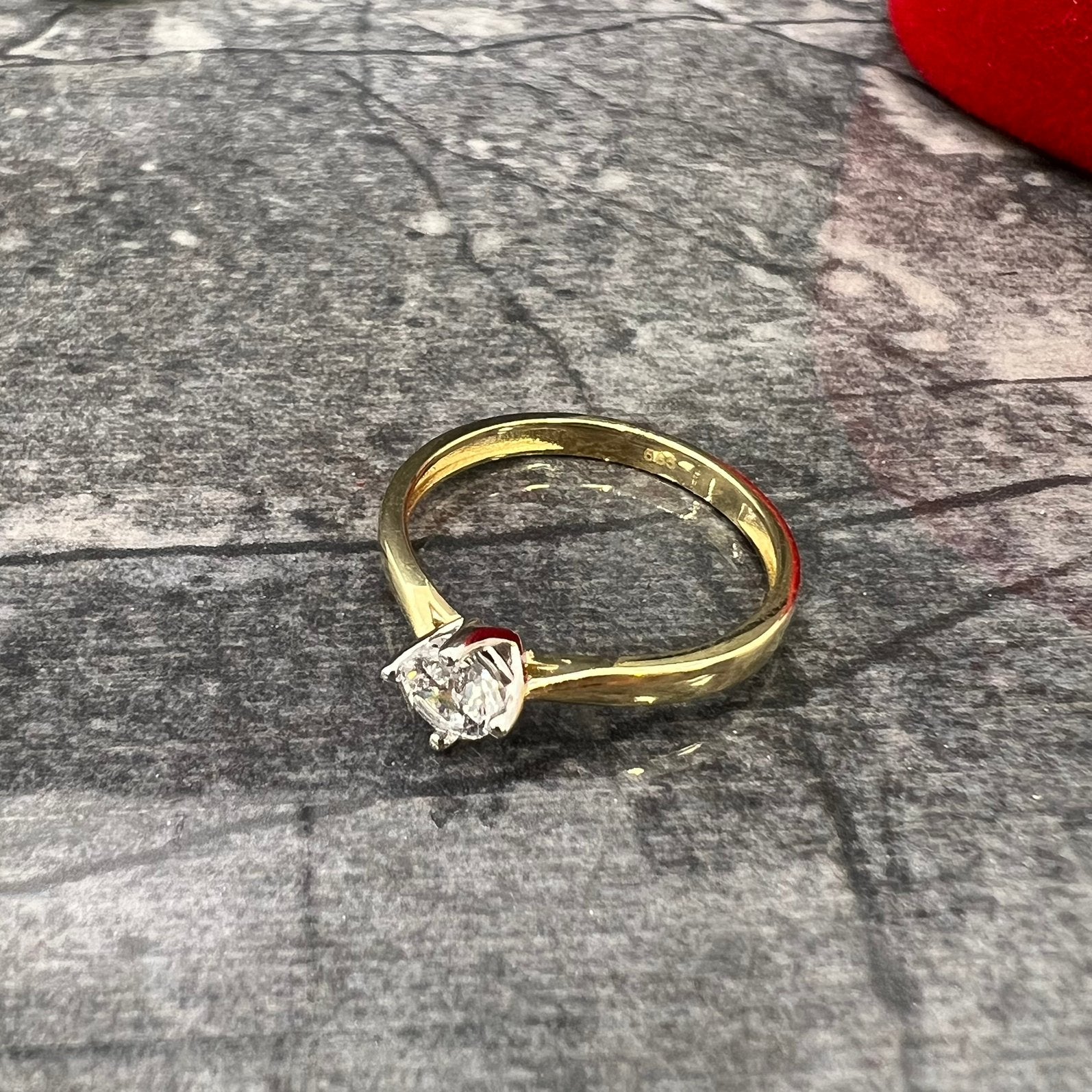 14k gouden ring dames, Nieuw, Ophalen of Verzenden, Kleiner dan 17, Dame
