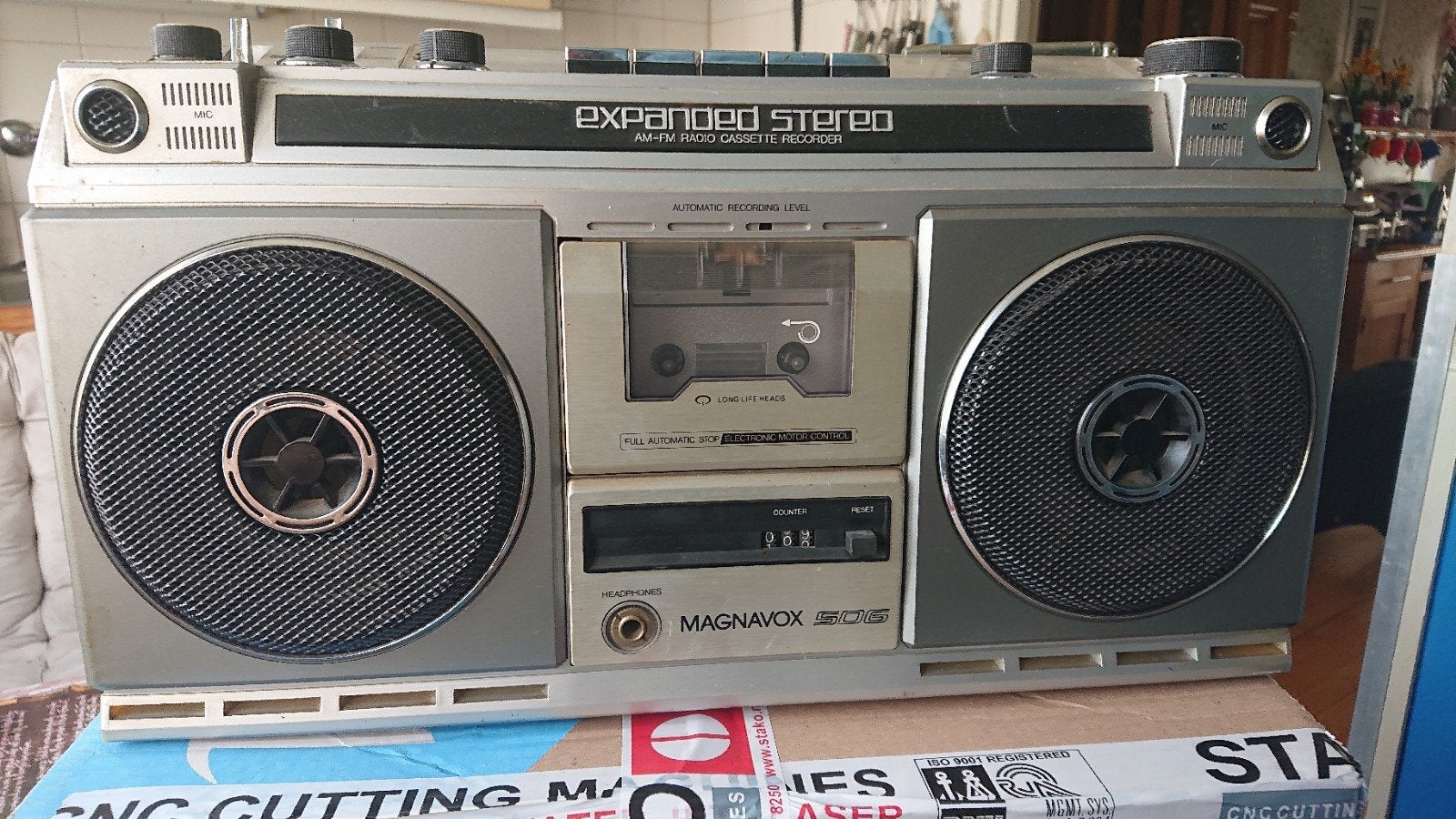 magnavox 506 radio/cassette gettoblaster, Ophalen of Verzenden, Gebruikt, Transistorradio