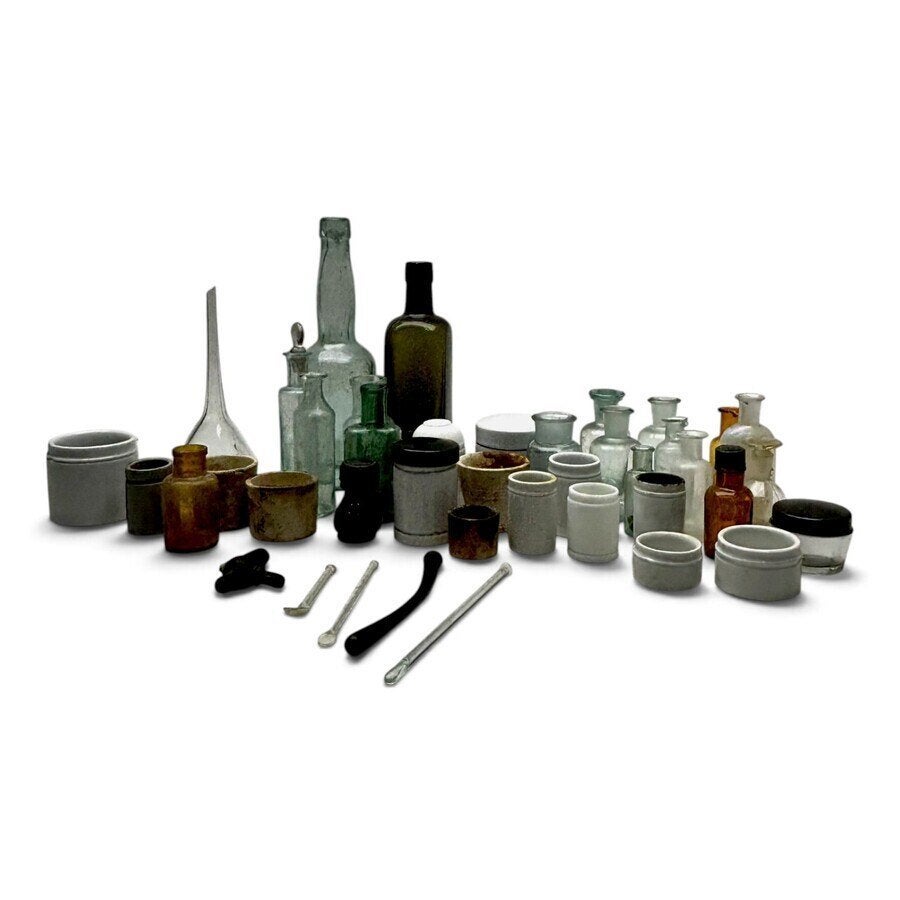 Lot divers apothekersglaswerk, Ophalen of Verzenden