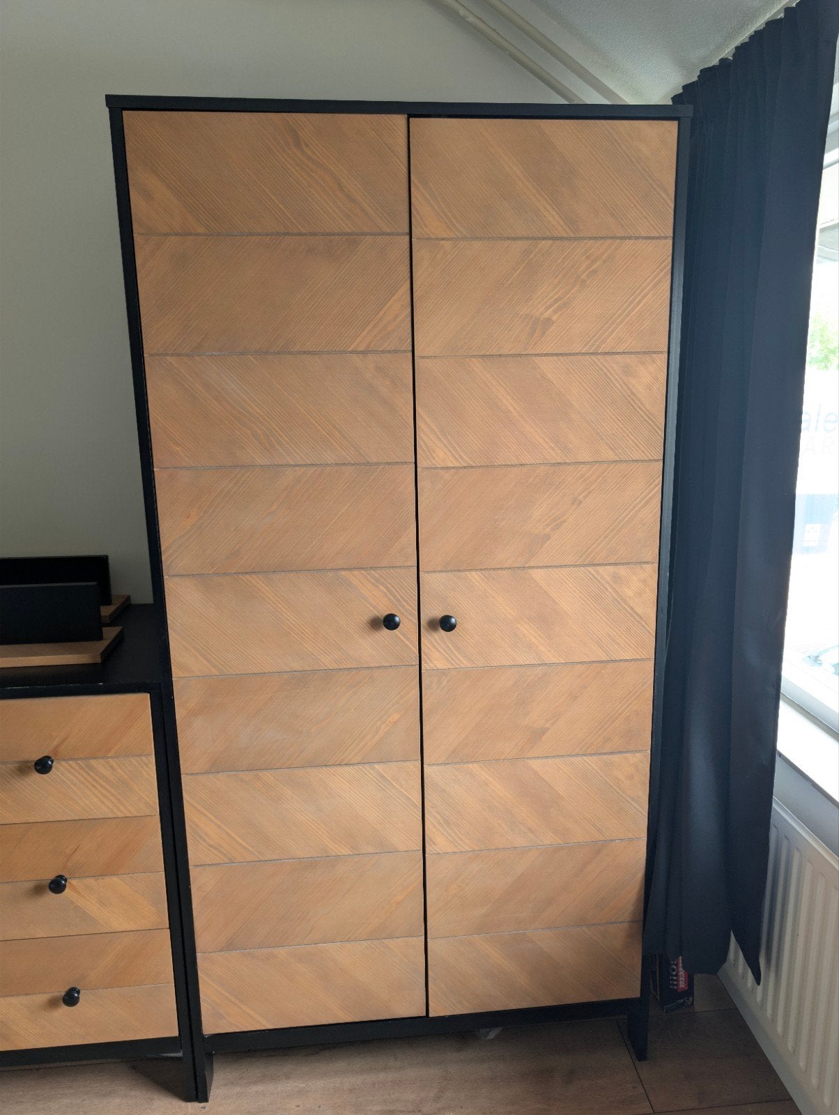 Babykamer set: Kledingkast, Commode en Wandplanken, Ophalen, Gebruikt, 50 tot 70 cm, 105 cm of meer