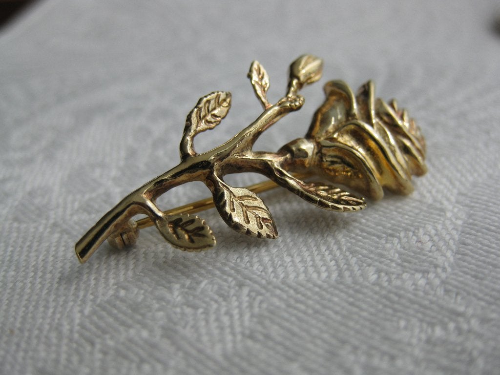 Zilveren broche. Roosje. Verguld., Sieraden, Tassen en Uiterlijk, Ophalen of Verzenden, Zilver, Broche, Verguld