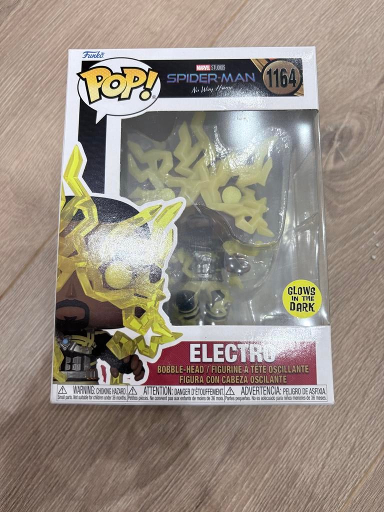 Funko Pop! Electro #1164 Glows in the Dark - Spider-Man, Ophalen of Verzenden, Zo goed als nieuw