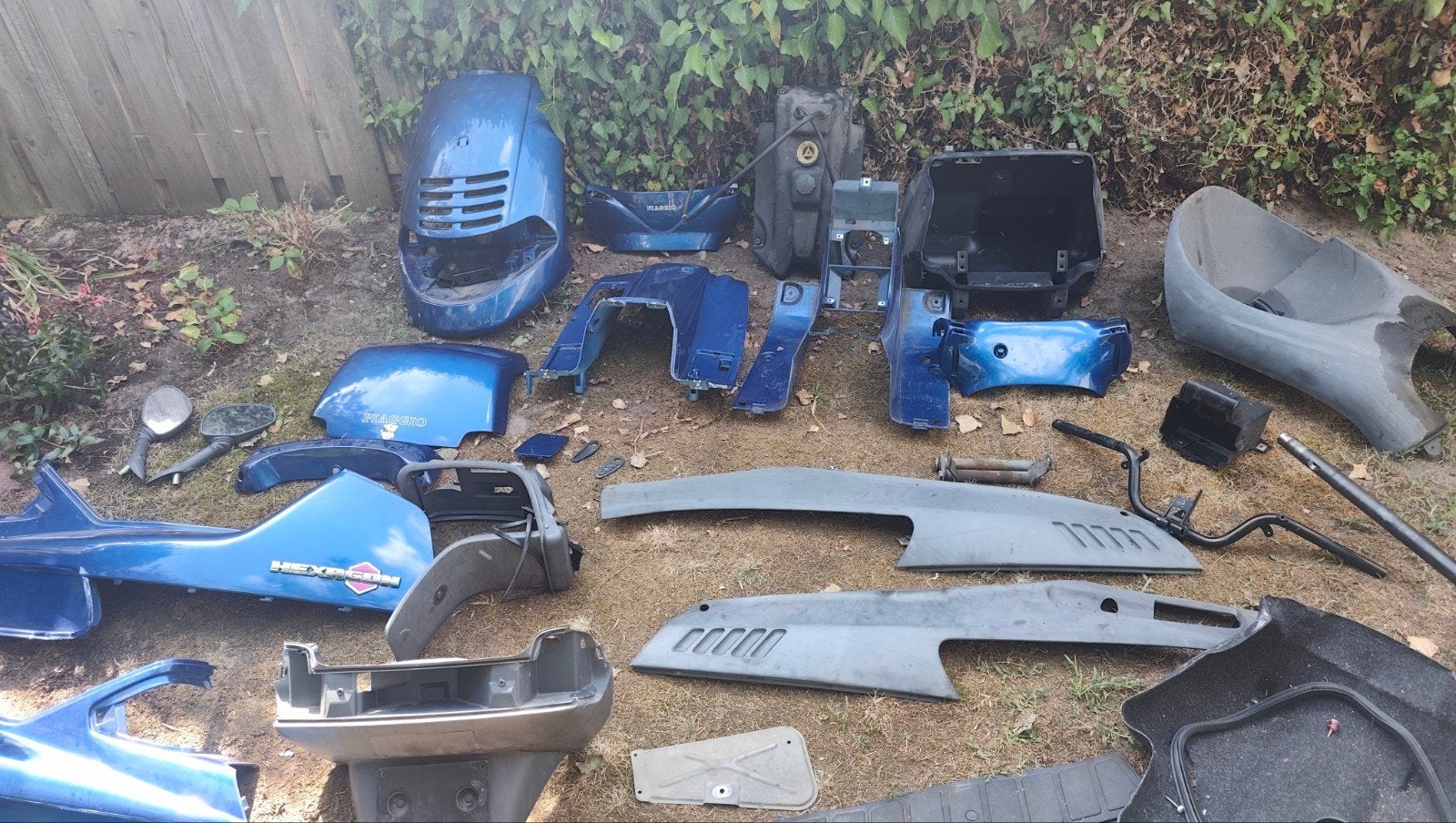 Piaggio Hexagon 125cc (1996) Kappen Set zonder Voorvork, Ophalen