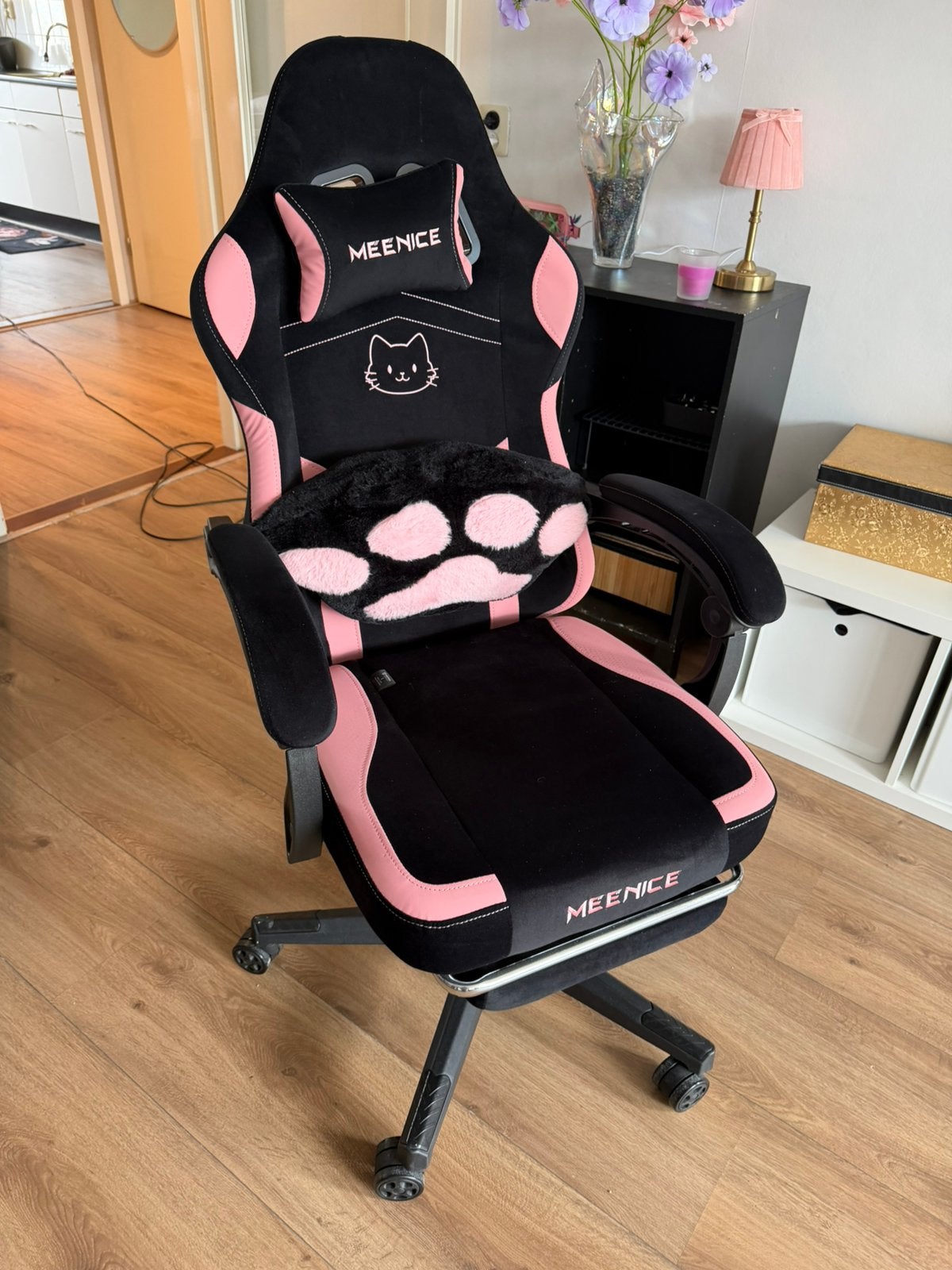 Gaming stoel Gaming Chair, Ophalen, Zwart, Zo goed als nieuw, Gaming bureaustoel
