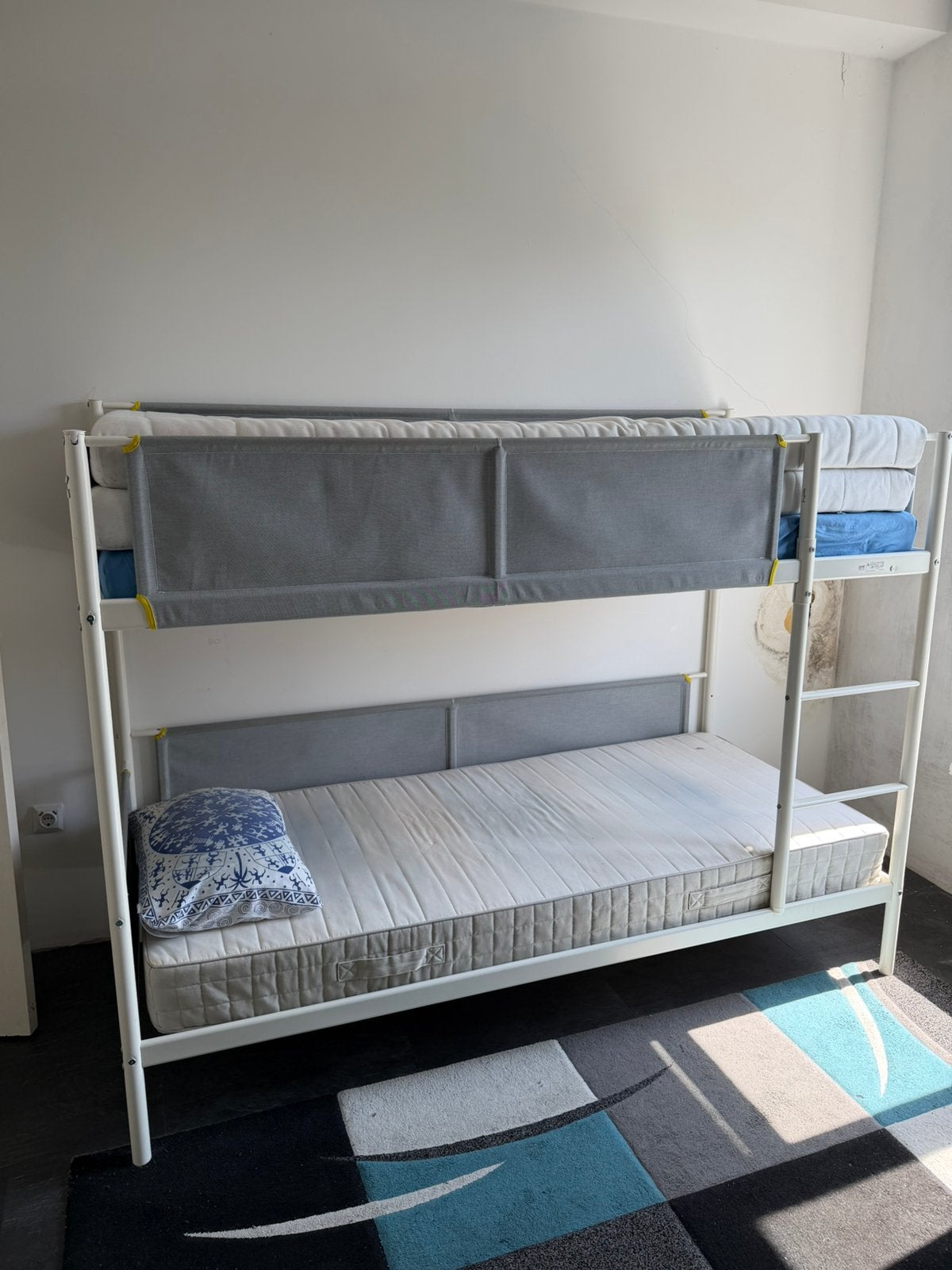 Stapelbed incl matrassen, Huis en Inrichting, Slaapkamer | Stapelbedden en Hoogslapers, Ophalen, Gebruikt, 90 cm, 160 tot 180 cm