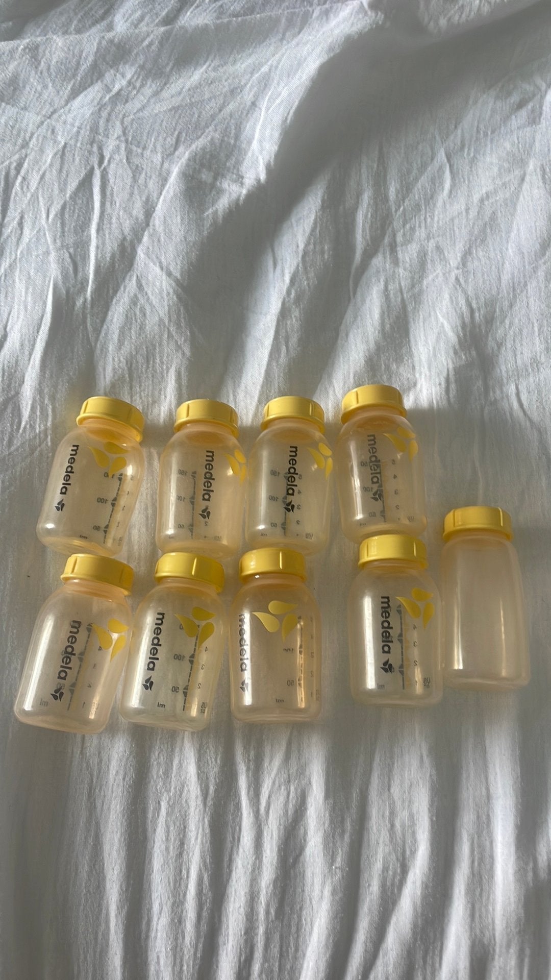Medela borstvoedingsflesjes 9 stuks, Ophalen, Gebruikt, Overige typen, Medela