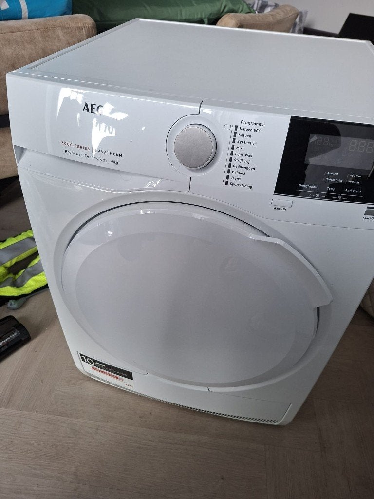 Droger AEG (defect), Witgoed en Apparatuur, Ophalen, 6 tot 8 kg, Voorlader, Niet werkend