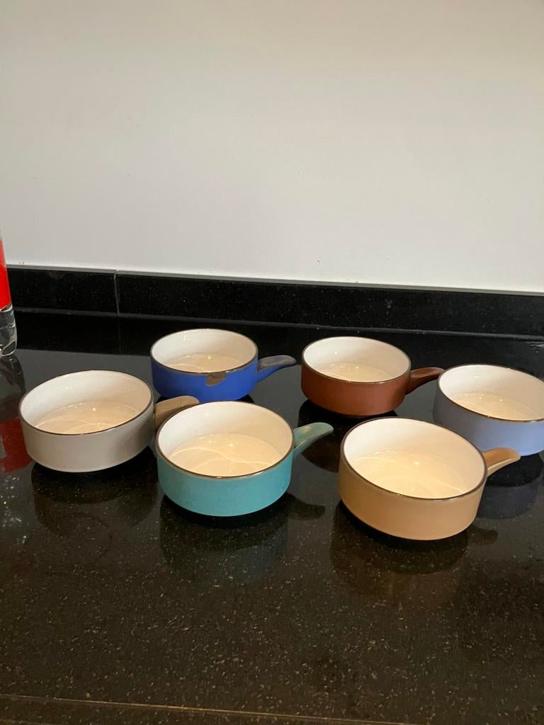 ‘T vuur pottebakkerij soepkommen, Ophalen, Zo goed als nieuw, Kom(men), Overige stijlen