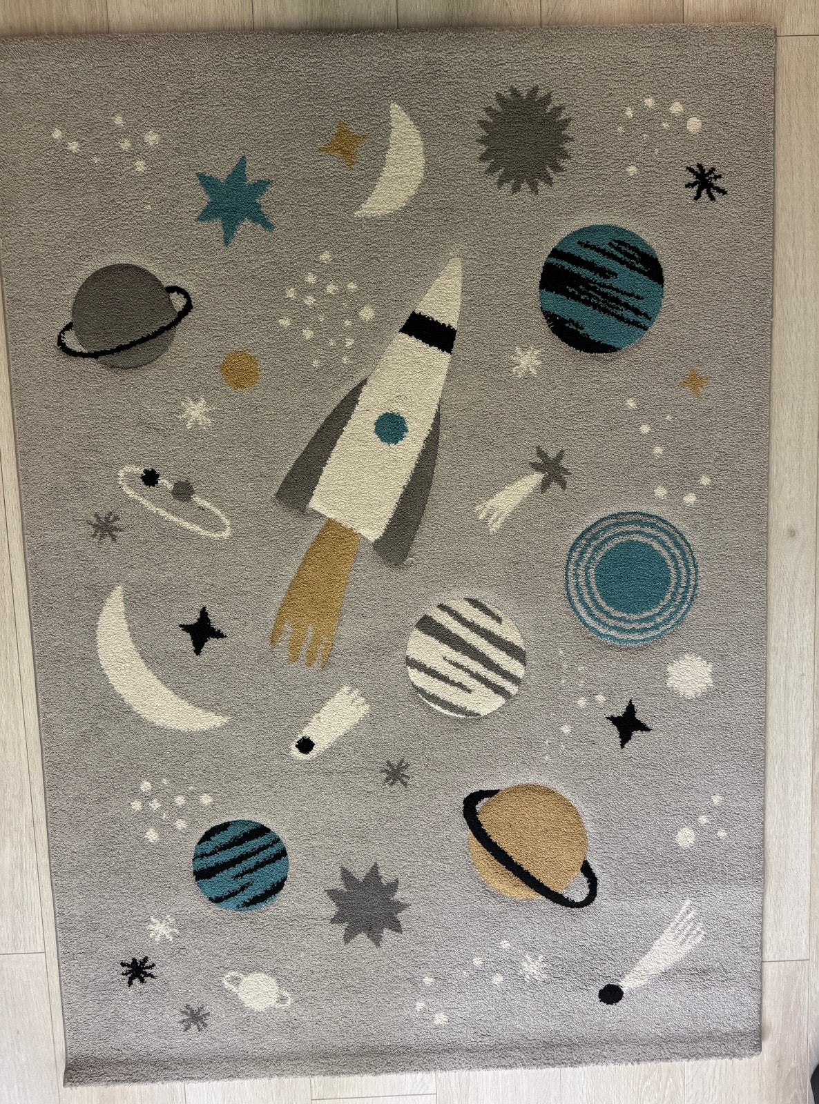 Kinderkamer vloerkleed Merinos Indigo Kids – 120x170 cm, Ophalen, Gebruikt, Grijs, Tapijt