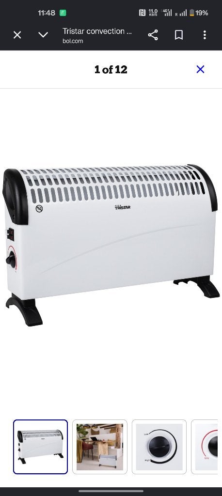 Tristar convention Heater - White, Ophalen, 30 tot 80 cm, Radiator, Nieuw