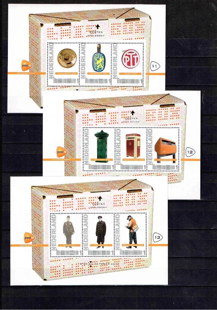 Postex 2012 3 vel 3 persoonlijke beurs zegels /14b5, Verzenden, Na 1940, Postfris