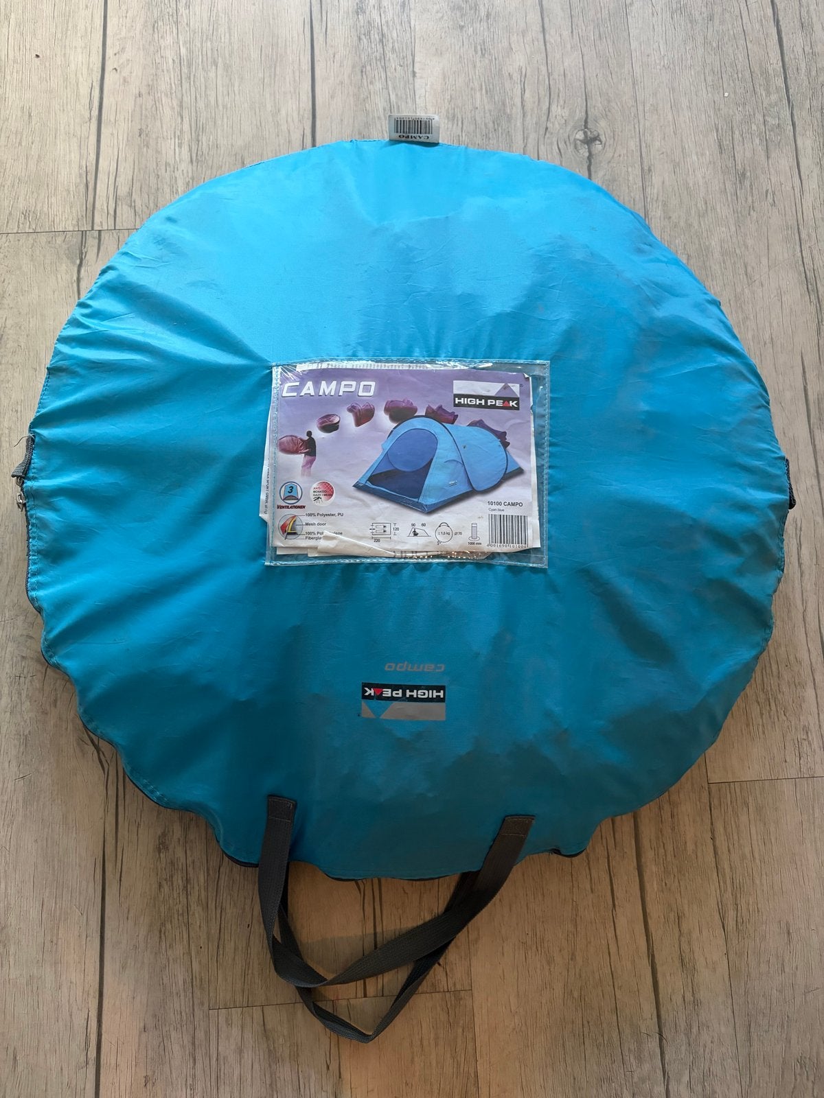 High Peak Campo 2-persoons pop-up tent, Caravans en Kamperen, Tenten, Ophalen, Gebruikt, Tot en met 3