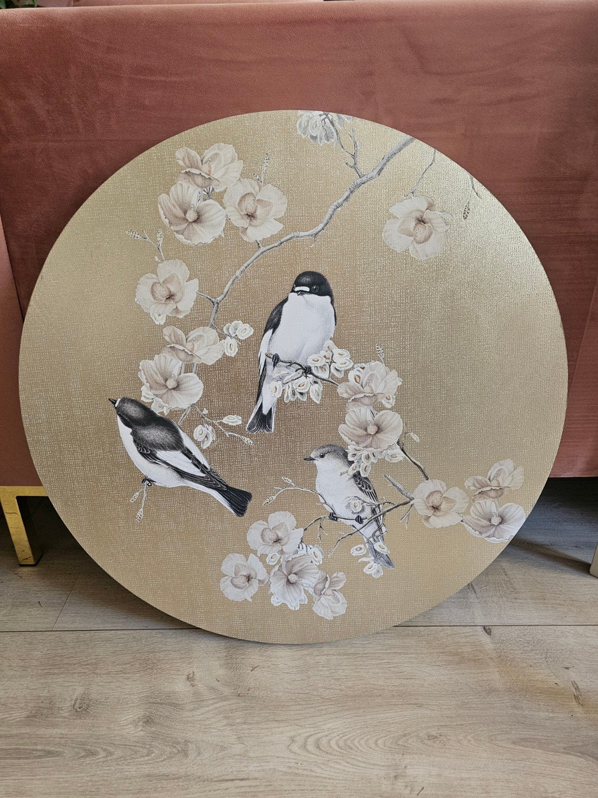 Groot rond wandpaneel 'Bird Paradise' – Impressions Living, Ophalen