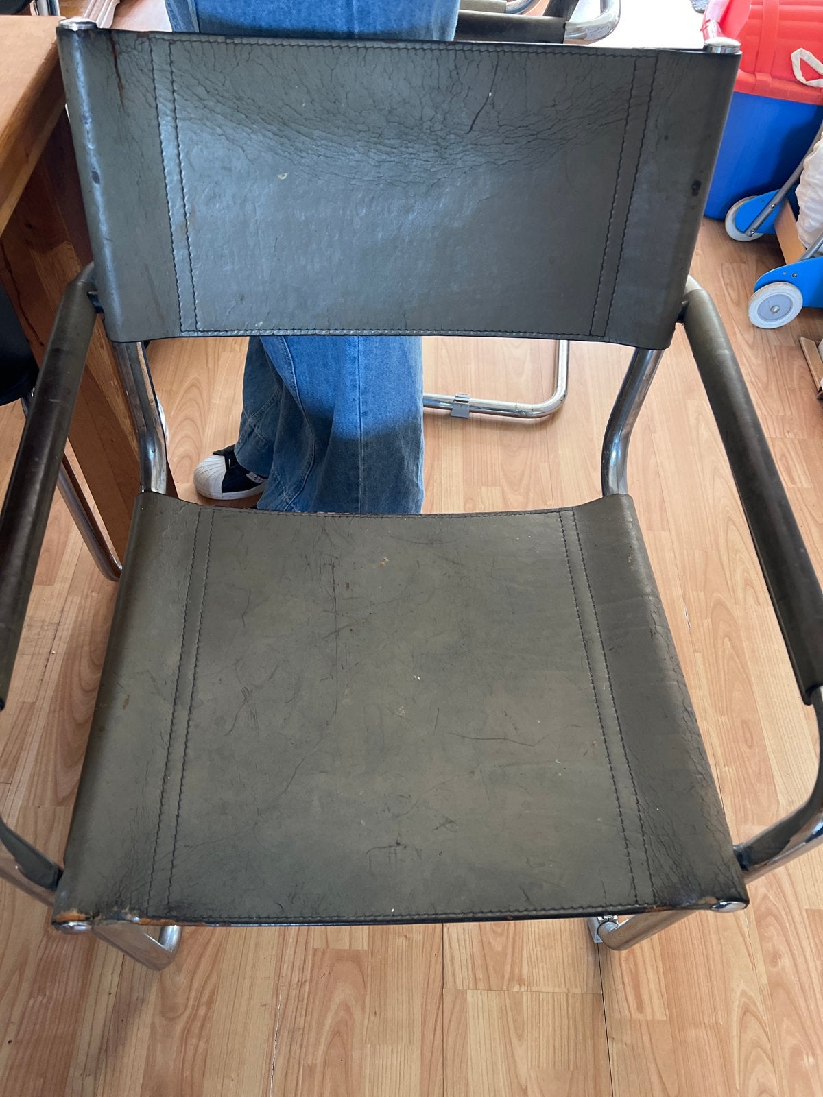 Set van 4 JOX Interni 70s vintage bauhaus buisframe stoelen, Ophalen