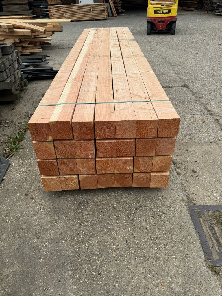 Douglas palen fijn bezaagd 15x15, Ophalen, Nieuw, 250 cm of meer, Palen