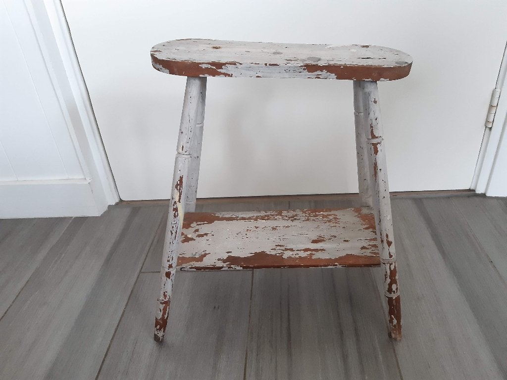 Brocante vensterbank krukje vintage, retro sober, Antiek en Kunst, Ophalen of Verzenden