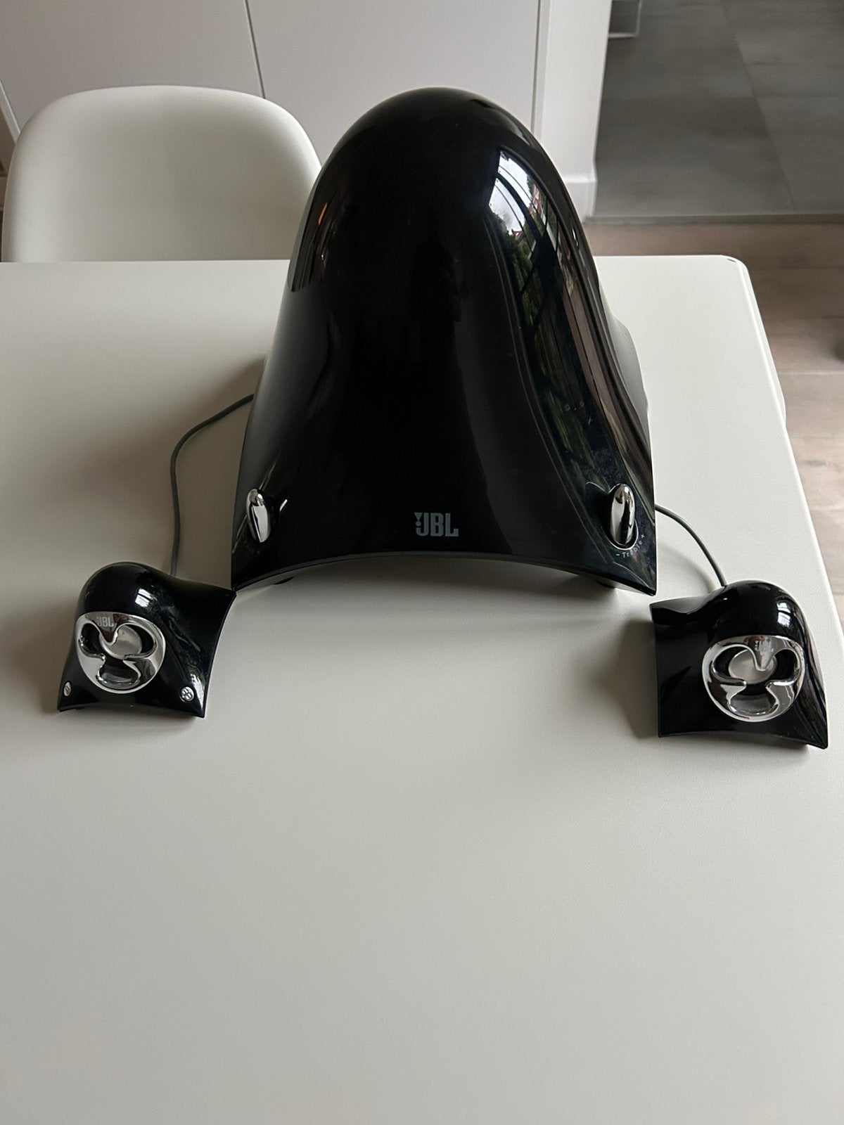 JBL computerspeakers zwart model creature 18v50/60hz 3,3 A, Audio, Tv en Foto, Luidsprekers, Ophalen, Gebruikt, JBL, Overige typen