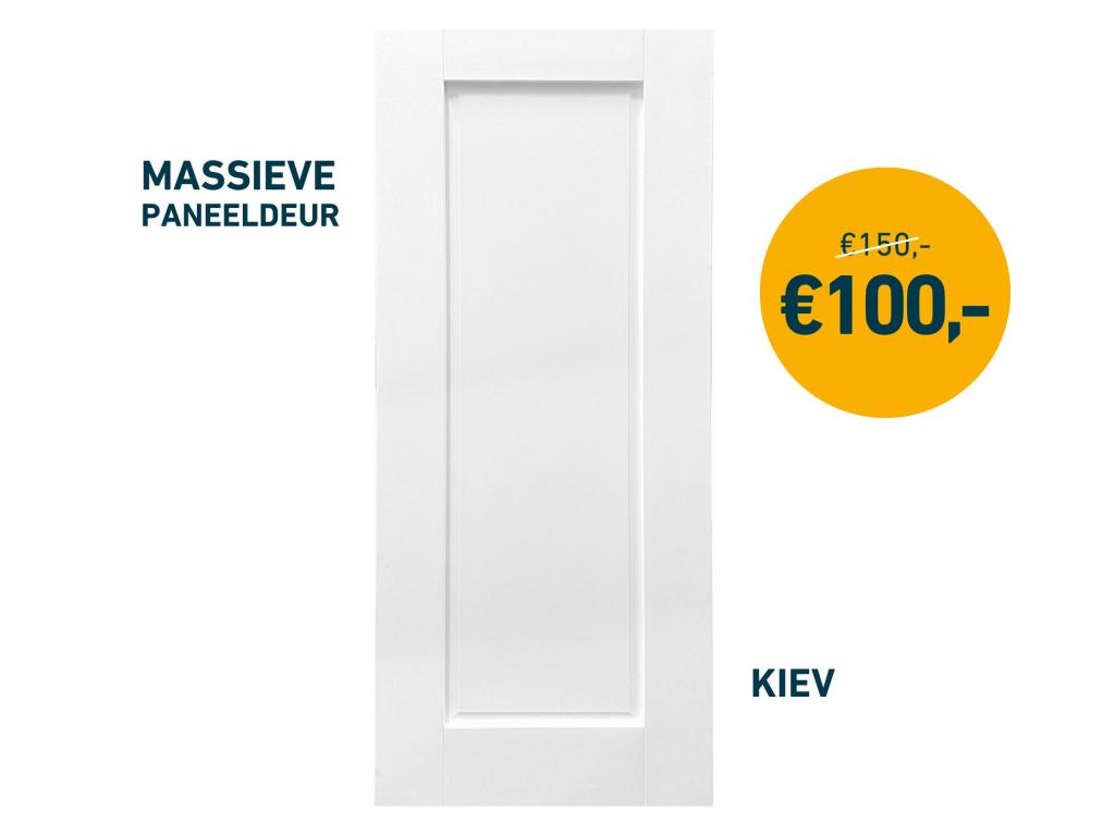 Binnendeur - Massieve paneeldeur | OUTLETPRIJZEN - OP=OP!, Niet ingevuld, Binnendeur, Niet ingevuld, Nieuw