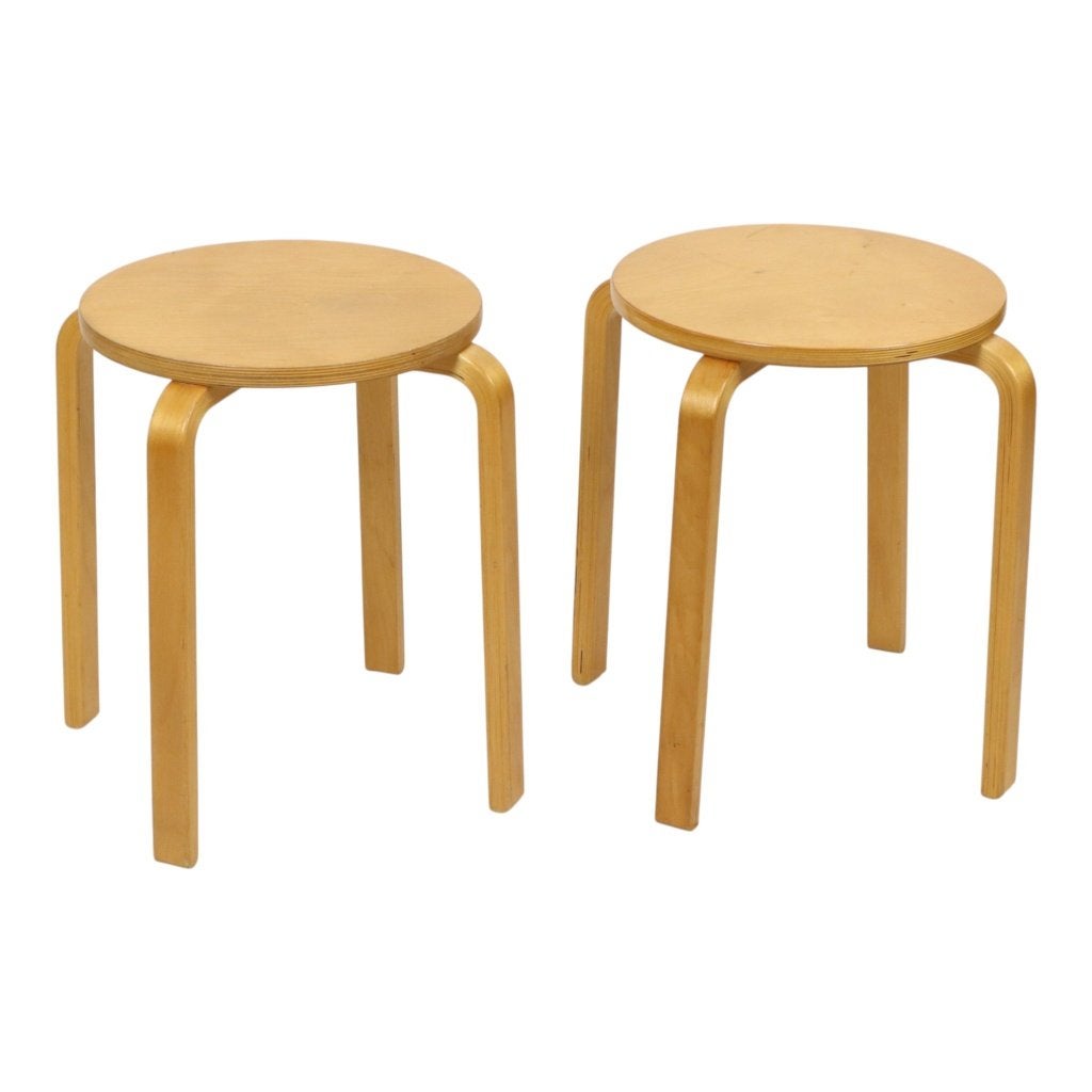 Set van 2 Vintage Ikea Frosta Krukken Beukenhout Jaren 90, Ophalen of Verzenden, Gebruikt, Hout