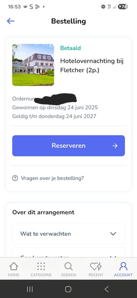 Heerlijk een nachtje weg, Eén persoon, 3 overnachtingen of meer