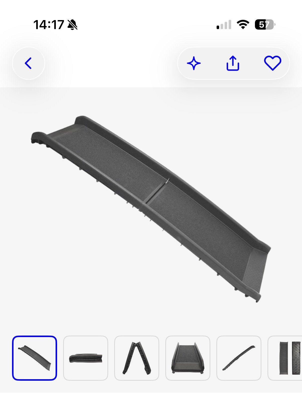 Hondenloopplank voor auto XL 155 cm, Ophalen, Zo goed als nieuw