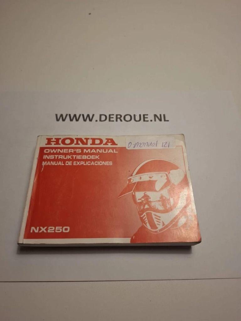 121 0WNERS MANUAL HONDA NX250  1988  USED, Ophalen of Verzenden, Honda