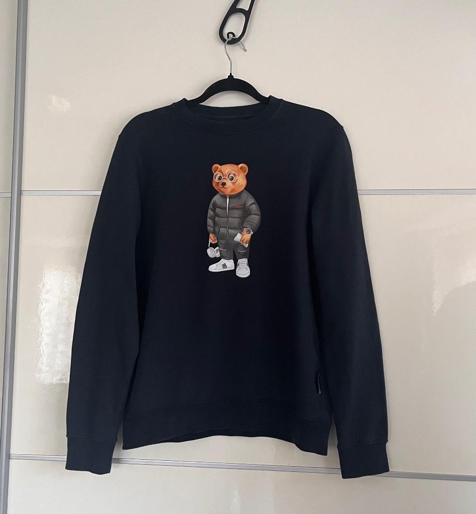 BARON FILOU Pullover sweater trui donkerblauw | MAAT S, Kleding | Heren, Truien en Vesten, Baron Filou, Blauw, Ophalen of Verzenden
