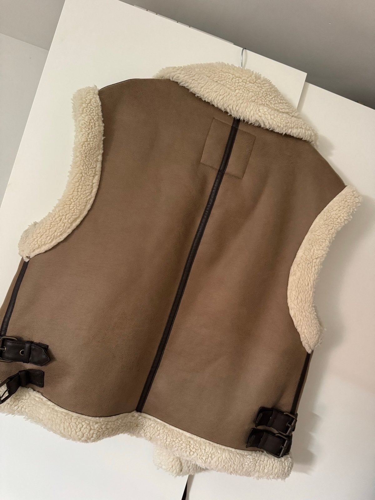 Zara Gilet met teddy voering - Maat S, Ophalen of Verzenden, Zo goed als nieuw, Maat 36 (S), Bruin