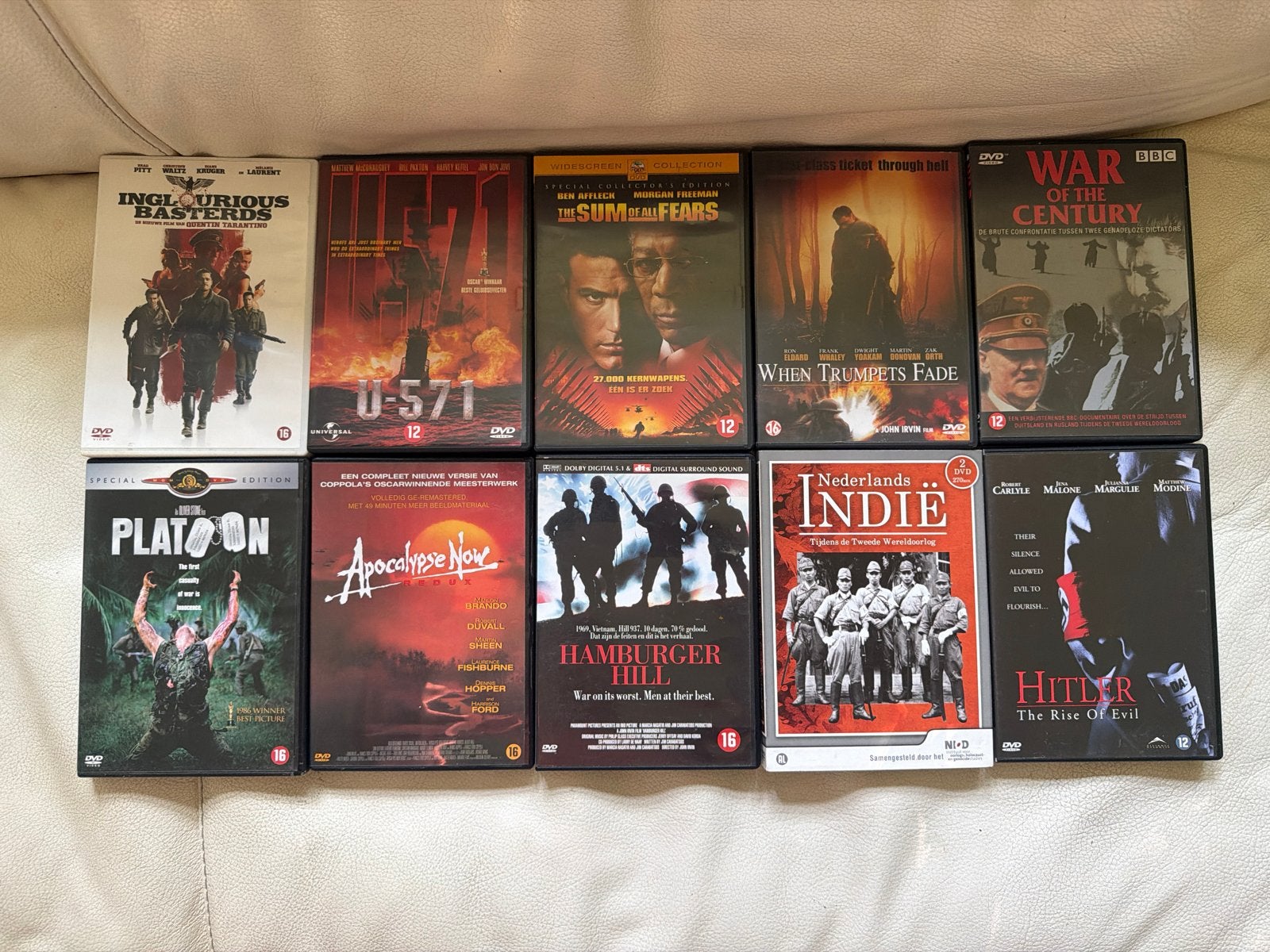 Grote collectie oorlogsfilms op DVD, Cd's en Dvd's, Vanaf 16 jaar, Nederlands, Ophalen of Verzenden, Oorlog