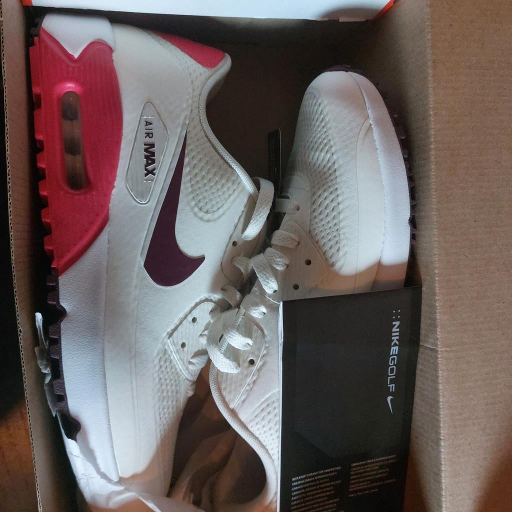 Nieuwe Nike Air Max 90 G Golfschoenen - Wit/Rood, Kleding | Dames, Schoenen, Ophalen, Nieuw
