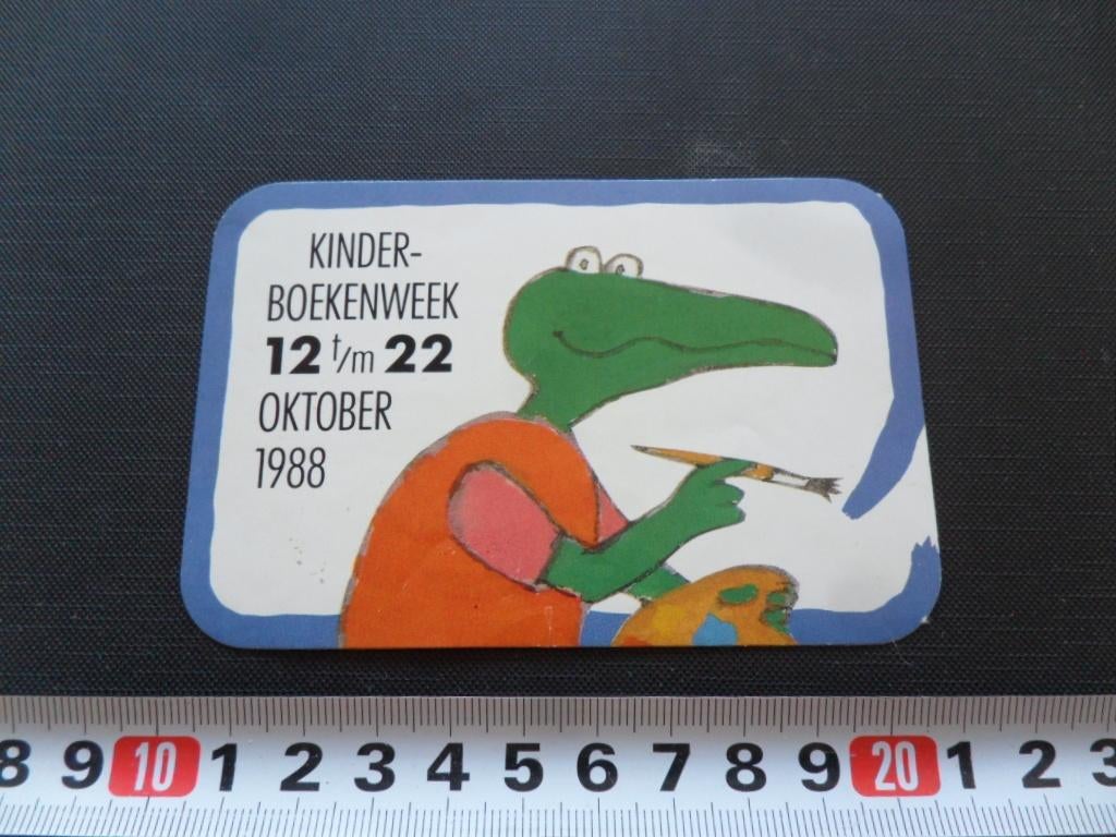 sticker 1988 kinderboekenweek kikker max velthuijs, Verzamelen, Ophalen, Zo goed als nieuw
