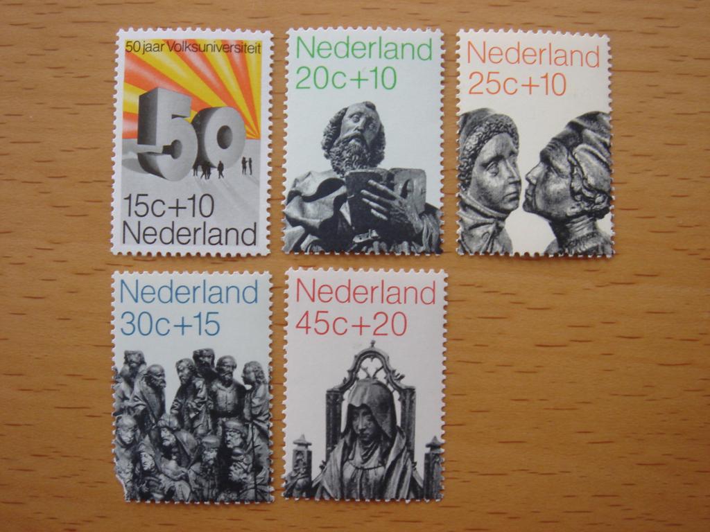 NVPH 985, 986, 987, 988 en 989 Zomerzegels 1971, Ophalen of Verzenden, Na 1940, Postfris