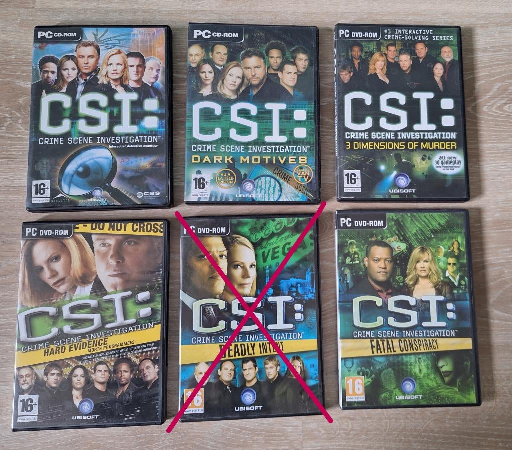 CSI Crime Scene Investigation PC games, Avontuur en Actie, 1 speler, Ophalen of Verzenden, Zo goed als nieuw
