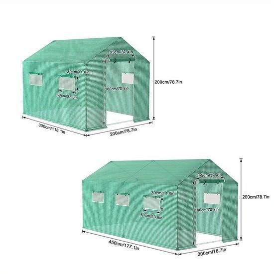 Kas Tuinkas Broeikas Plantentunnel Kweekkas – 4,5x2x2 Meter, Corvance B.V., Verzenden, Nieuw, Corvancebol@gmail.com