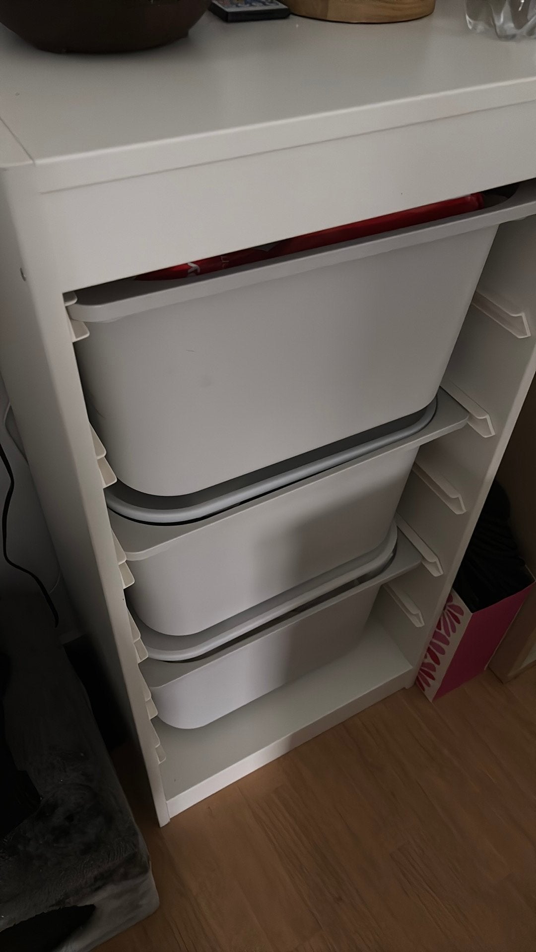 Trofast opbergsysteem Ikea wit, Ophalen, Zo goed als nieuw, 75 tot 100 cm, Minder dan 50 cm