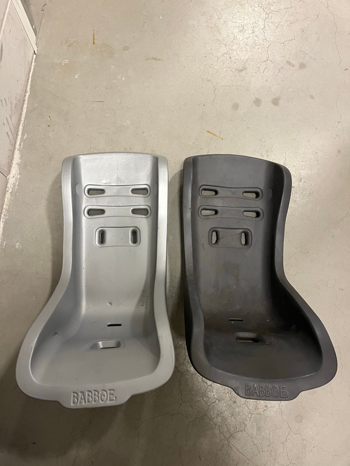 2 Babboe peuterstoeltjes voor bakfiets, Ophalen, Gebruikt