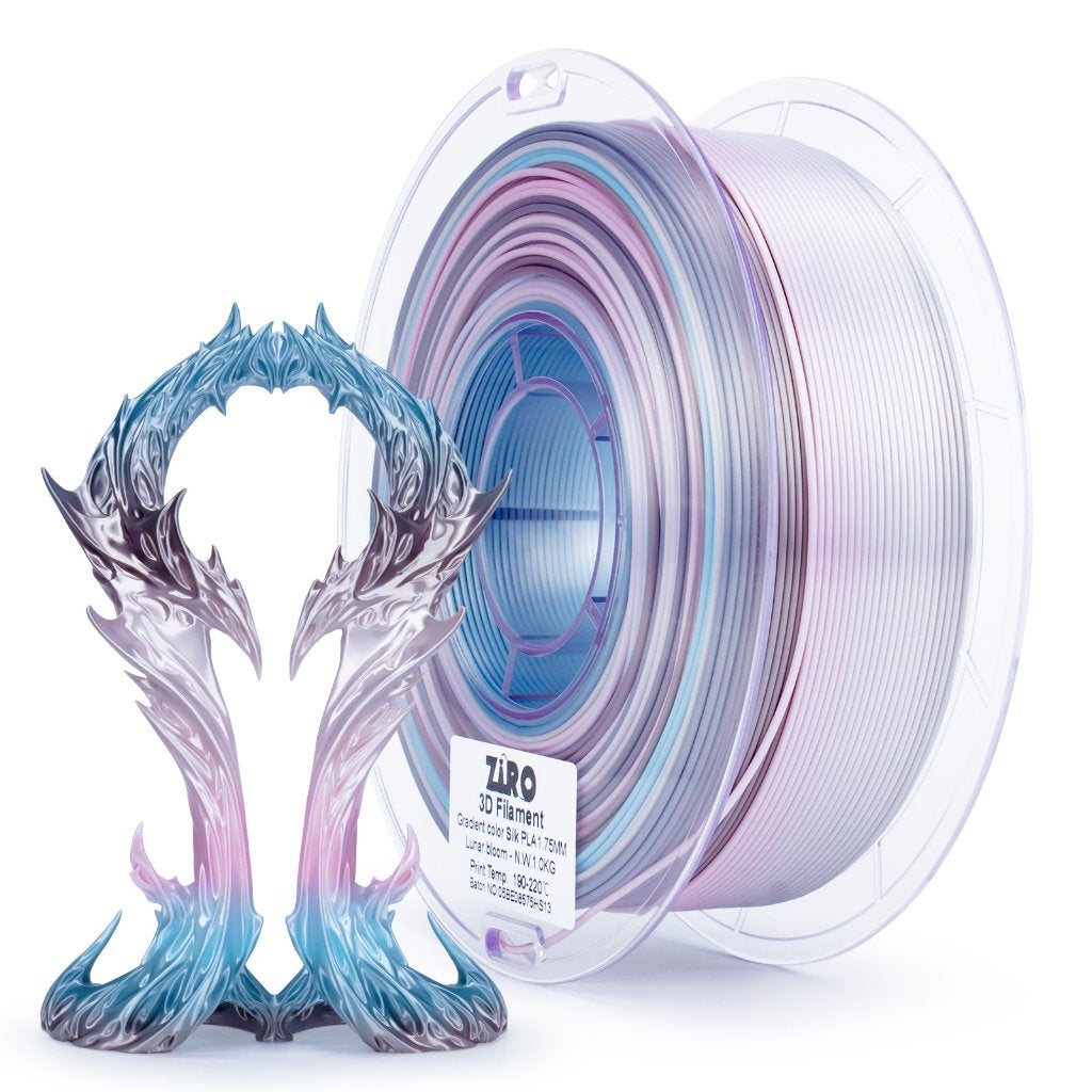 ZIRO Gradient Silk PLA – Lunar Bloom – 1KG – 1.75mm, Computers en Software, Ophalen of Verzenden, Nieuw, Filamentrollen