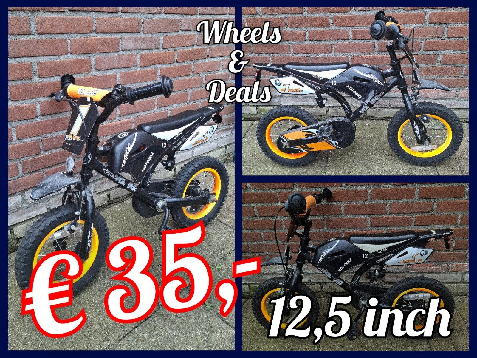 Kinderfiets 12.5 inch, Fietsen en Brommers, Fietsen | Jongens, Ophalen, Zo goed als nieuw