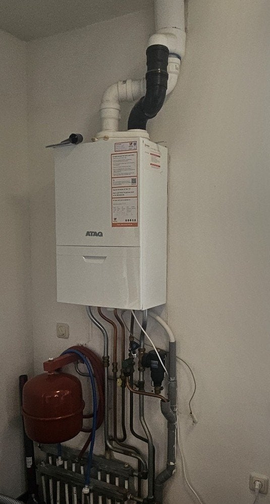 CV Ketel Atag TY36E00H I36EC met ATAG One thermostaat, Ophalen, 30 tot 80 cm, Gebruikt, Hoog rendement (Hr)