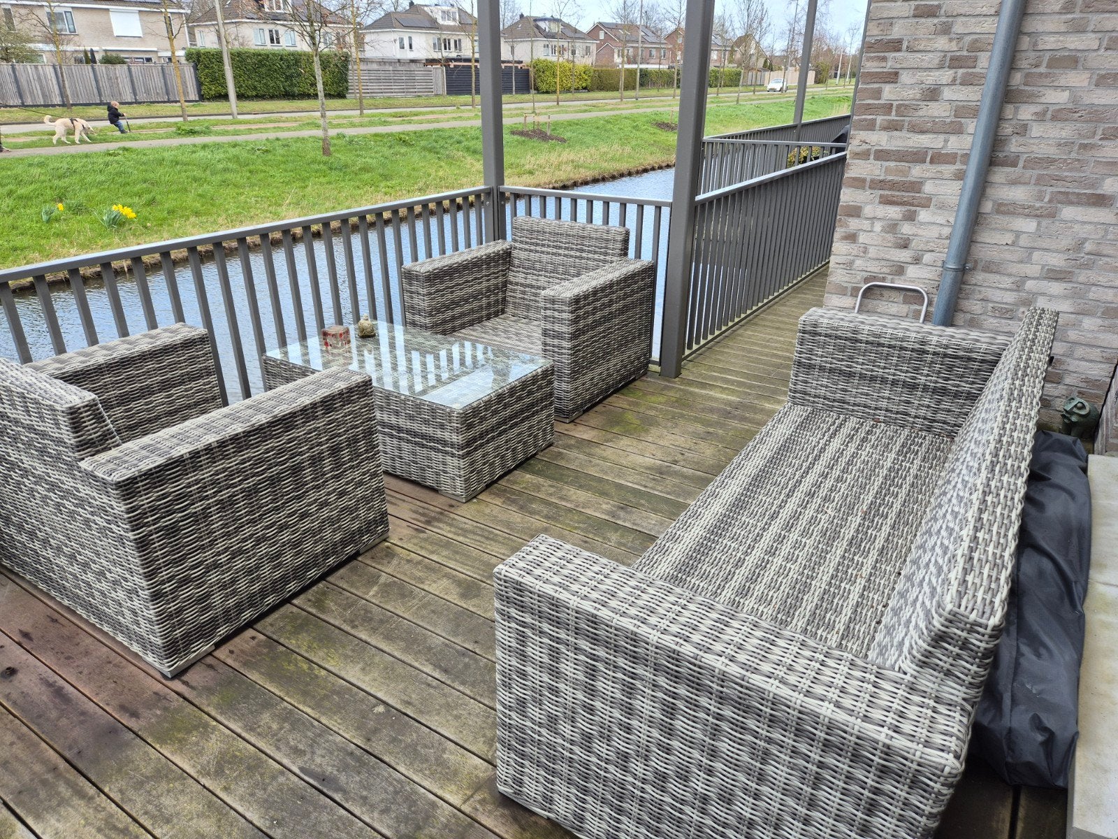 Zeer mooie Sens-Line Newcastle Wicker Loungeset, Ophalen, 5 zitplaatsen, Loungeset, Wicker