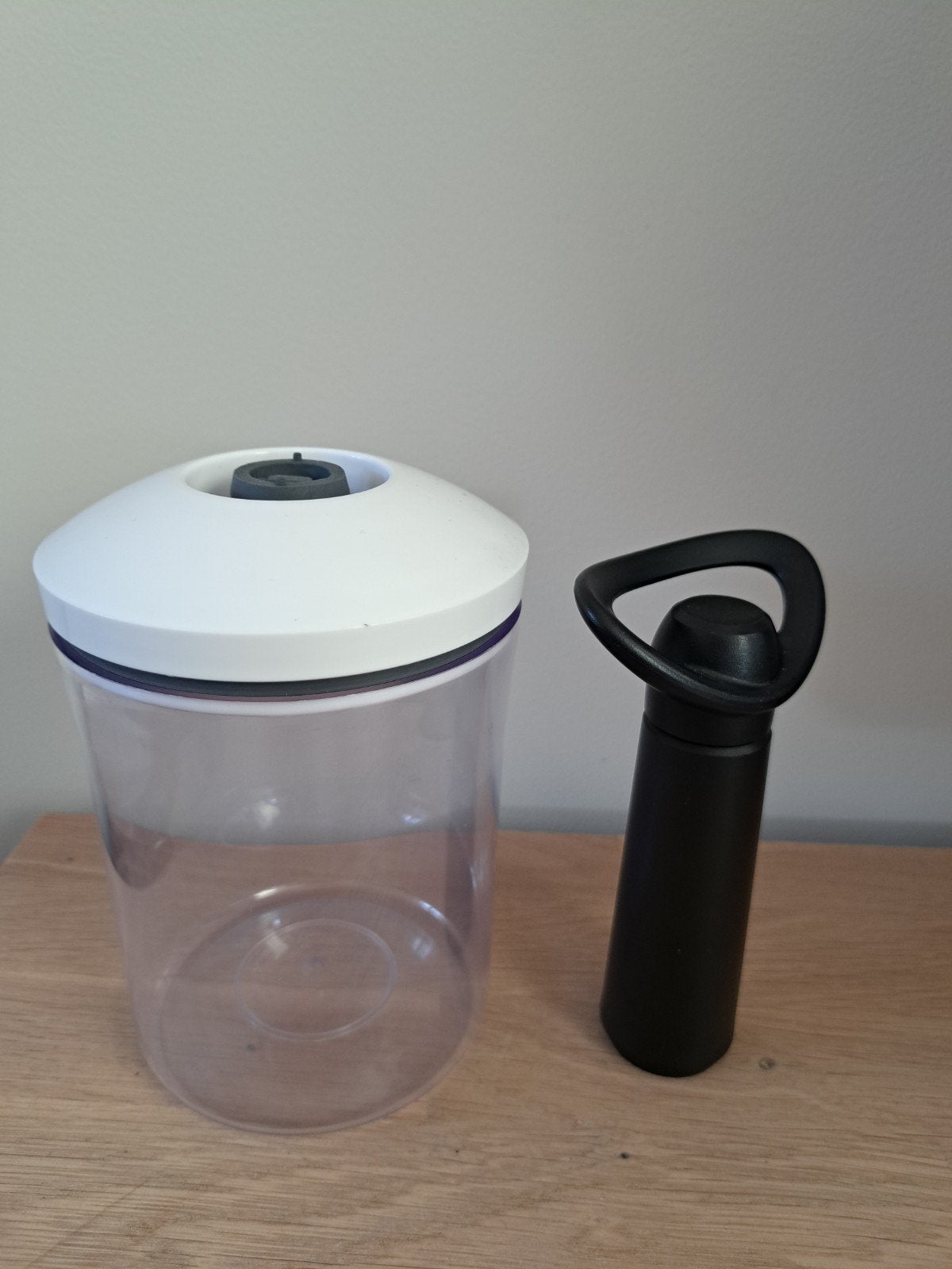 Vacuvin Voorraadpot 750 cc met dop en vacuümpomp, Huis en Inrichting, Keuken | Keukenbenodigdheden, Gebruikt, Kunststof, Ophalen of Verzenden