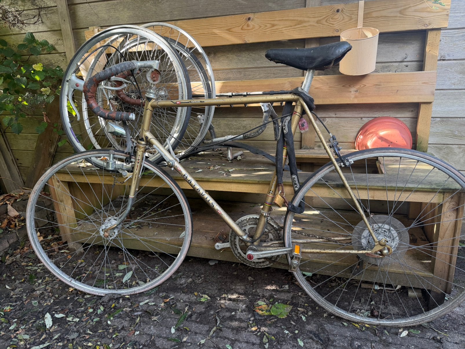 Oude vintage batavus racefiets (opknapper), Ophalen