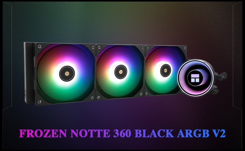 TR Frozen Notte 360 BLACK ARGB, zwarte 360 CPU-koeler, Legal@thermisar.com, Waterkoeling, Nieuw, Ophalen of Verzenden