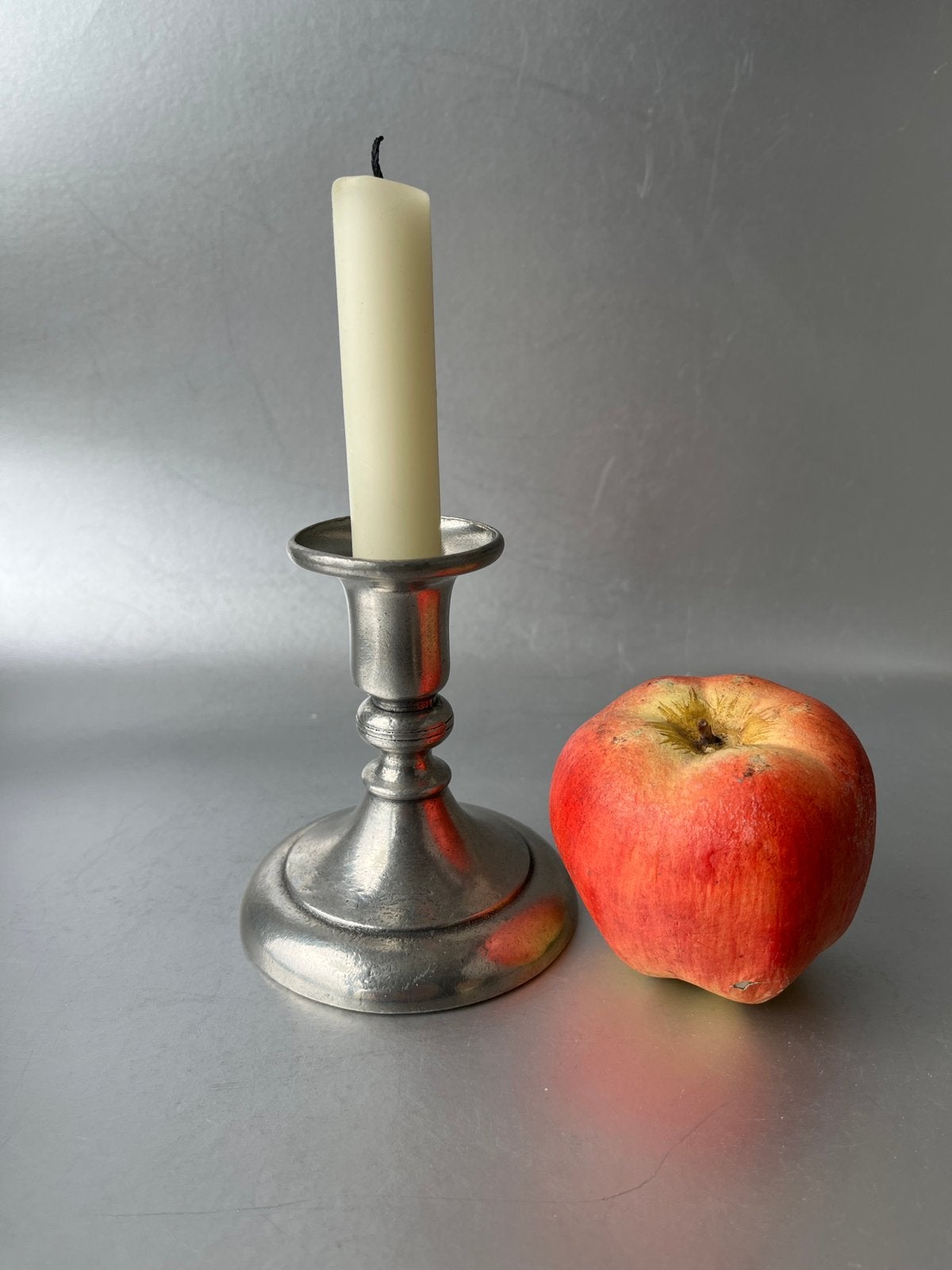 Kurz edeltin kandelaar ⭐️, Antiek en Kunst, Antiek | Tin, Ophalen of Verzenden