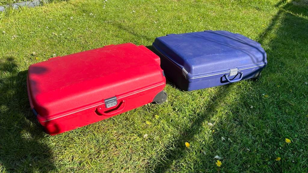Samsonite Oister Koffer - Rood en Blauw (set van 2), Ophalen, 30 cm of meer, Gebruikt, 60 tot 80 cm